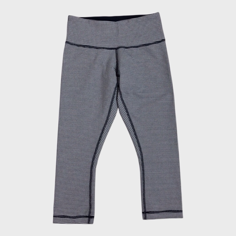 Lululemon Wunder Under Crop Leggings in Gingham‎